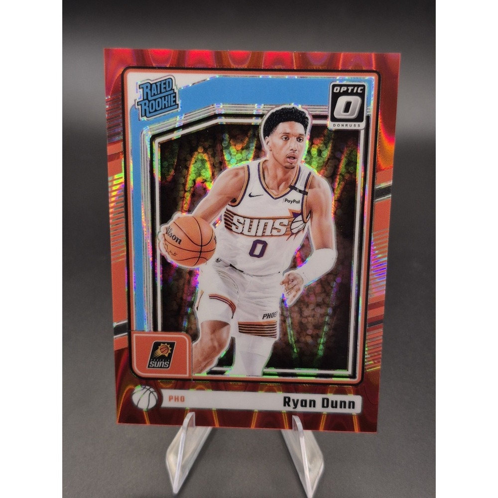 2024 Donruss Optic Ryan Dunn #279 Rated Rookie Red Seismic Prizm /149 (RC) Suns